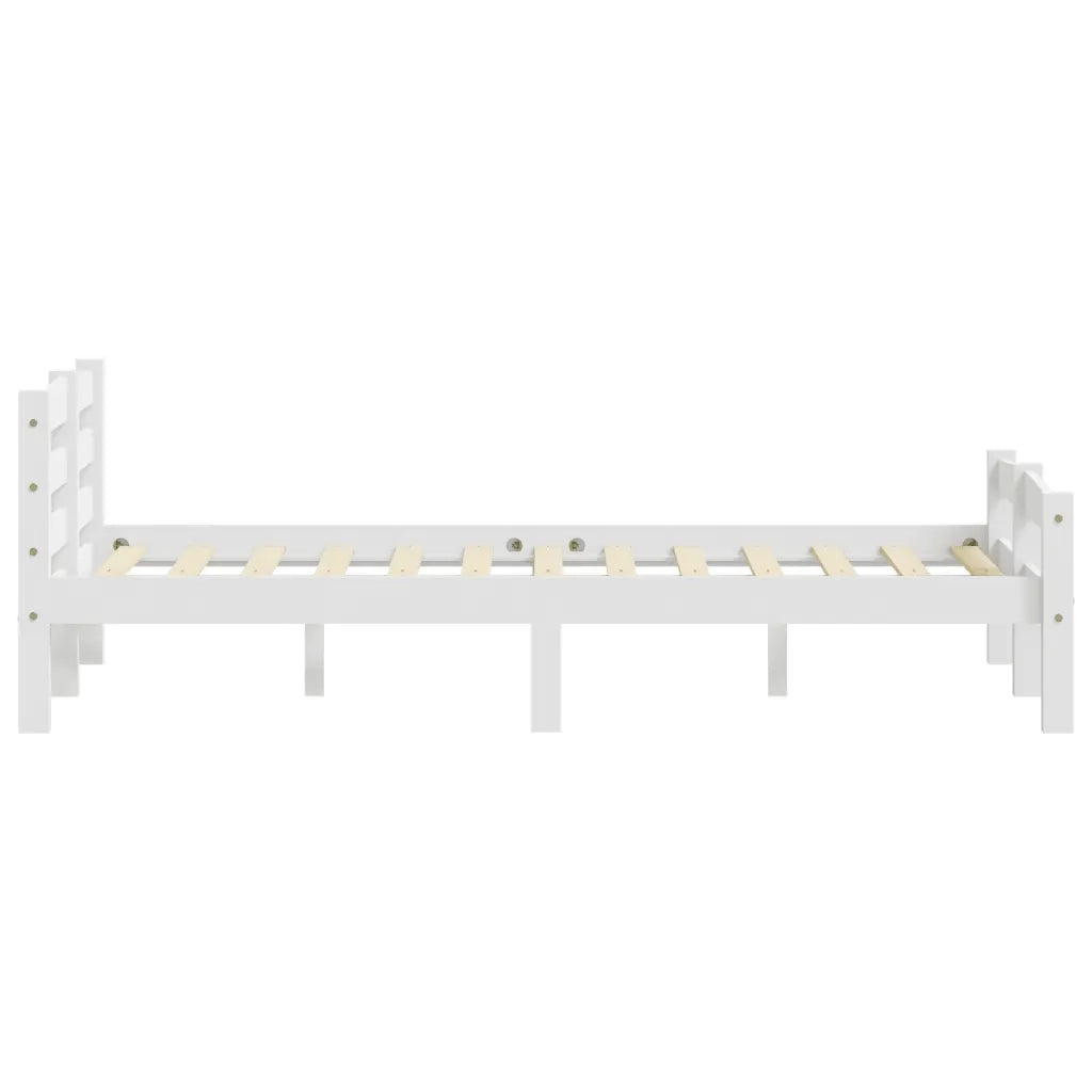 Giroletto senza Materasso-Struttura Letto Bianca Legno Pino 120x200cm 940726