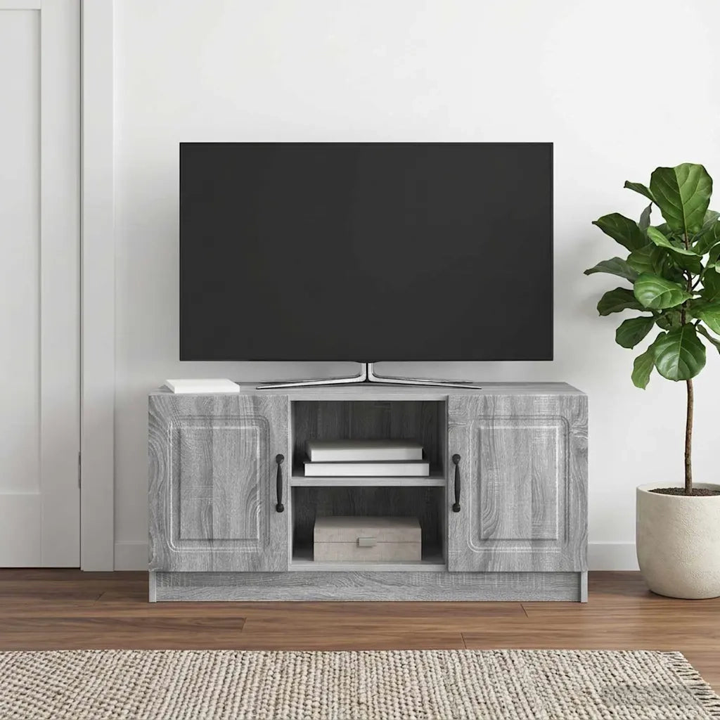 Mobile TV Grigio Sonoma 102 x 34,5 x 47 cm Legno ingegnerizzato 895851