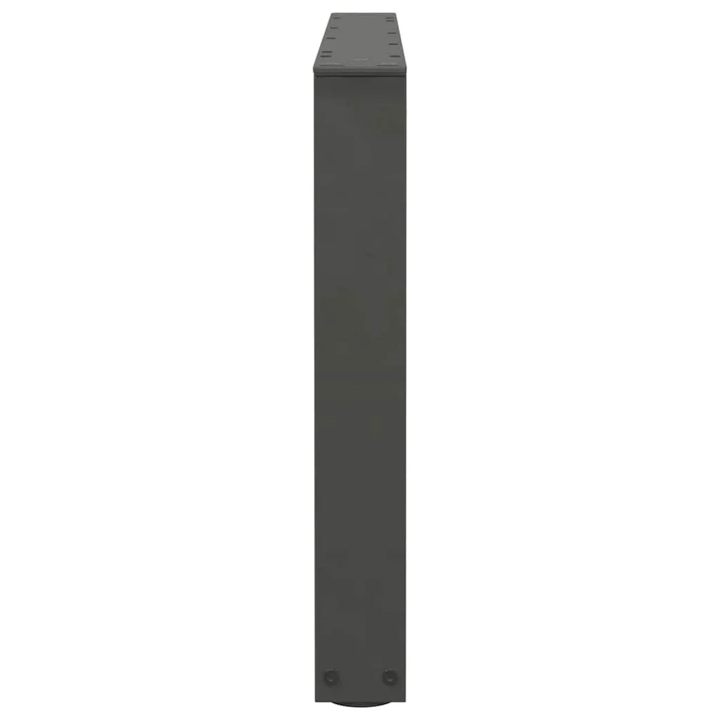 Set di 2 gambe regolabili per tavolino da caffè a forma di V 70 x 42 x 43 cm design moderno acciaio antracite 02_0056926