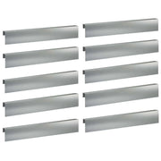 Profilo di copertura per giardino 10 pz 100 x 6 x 15 cm 8012959