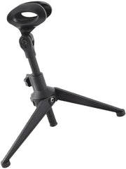 Regolatore di microfono da tavolo/da scrivania - regolabile - portatile/riportabile - altezza 20,5-27 cm - plastica - adatto per conferenze - supporto per microfono