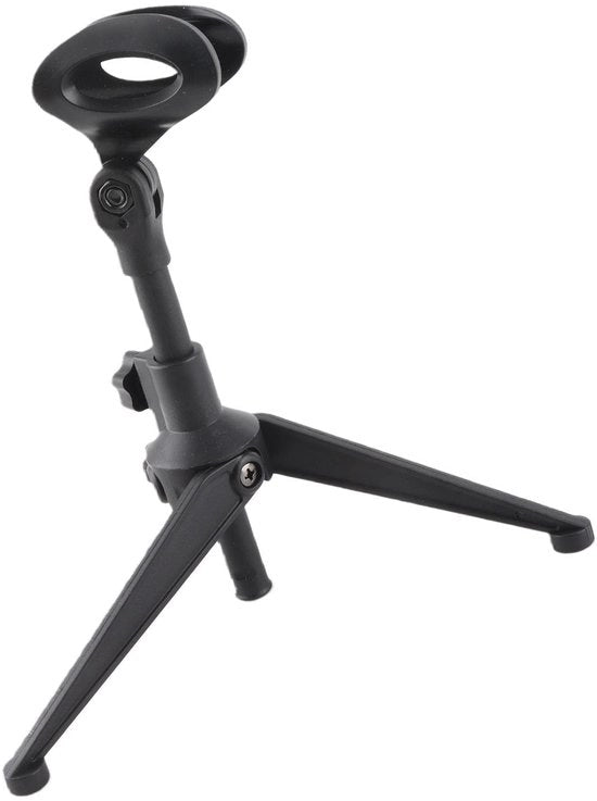 Regolatore di microfono da tavolo/da scrivania - regolabile - portatile/riportabile - altezza 20,5-27 cm - plastica - adatto per conferenze - supporto per microfono