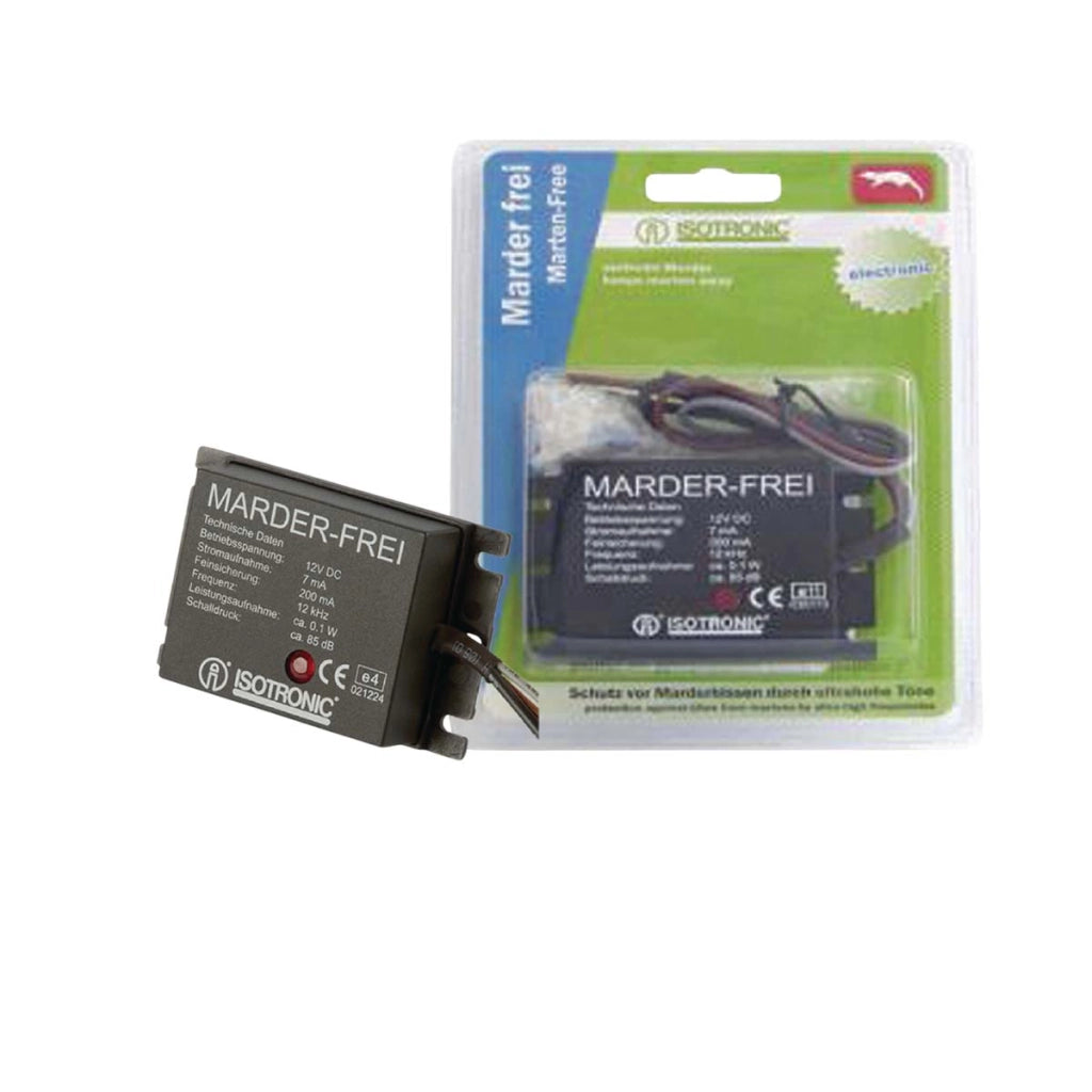 Repulsore a ultrasuoni per esterno per martore 85dB 12kHz 12V Nero Isotronic