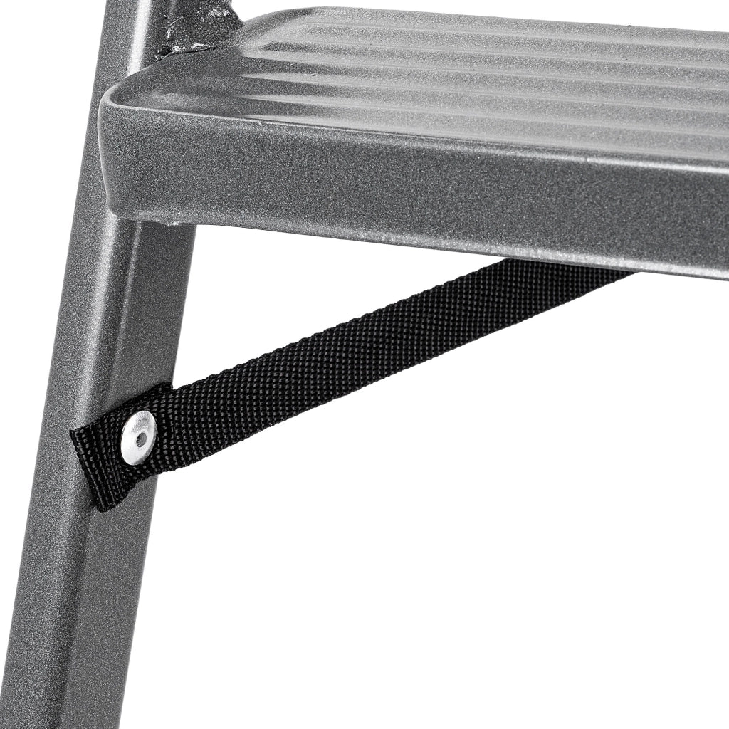 Scala in acciaio KADAX a 5 gradini, pieghevole, monofacciale, portata 125 kg