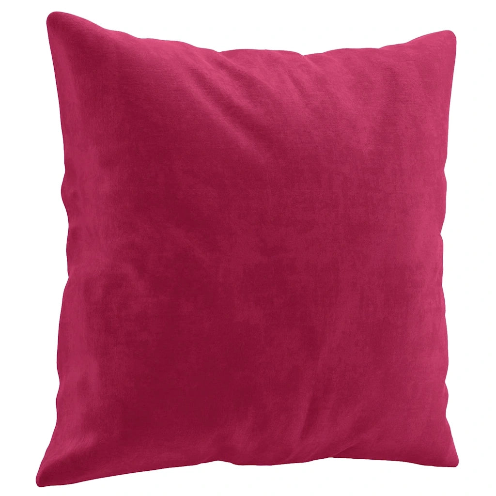 Cuscini Decorativi 2 pz Rosso Vino 40x40 cm in Velluto CFW1944732
