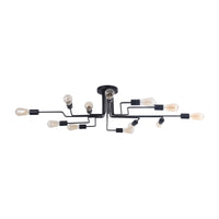 Plafoniera Loft in Metallo Gilbert Nero