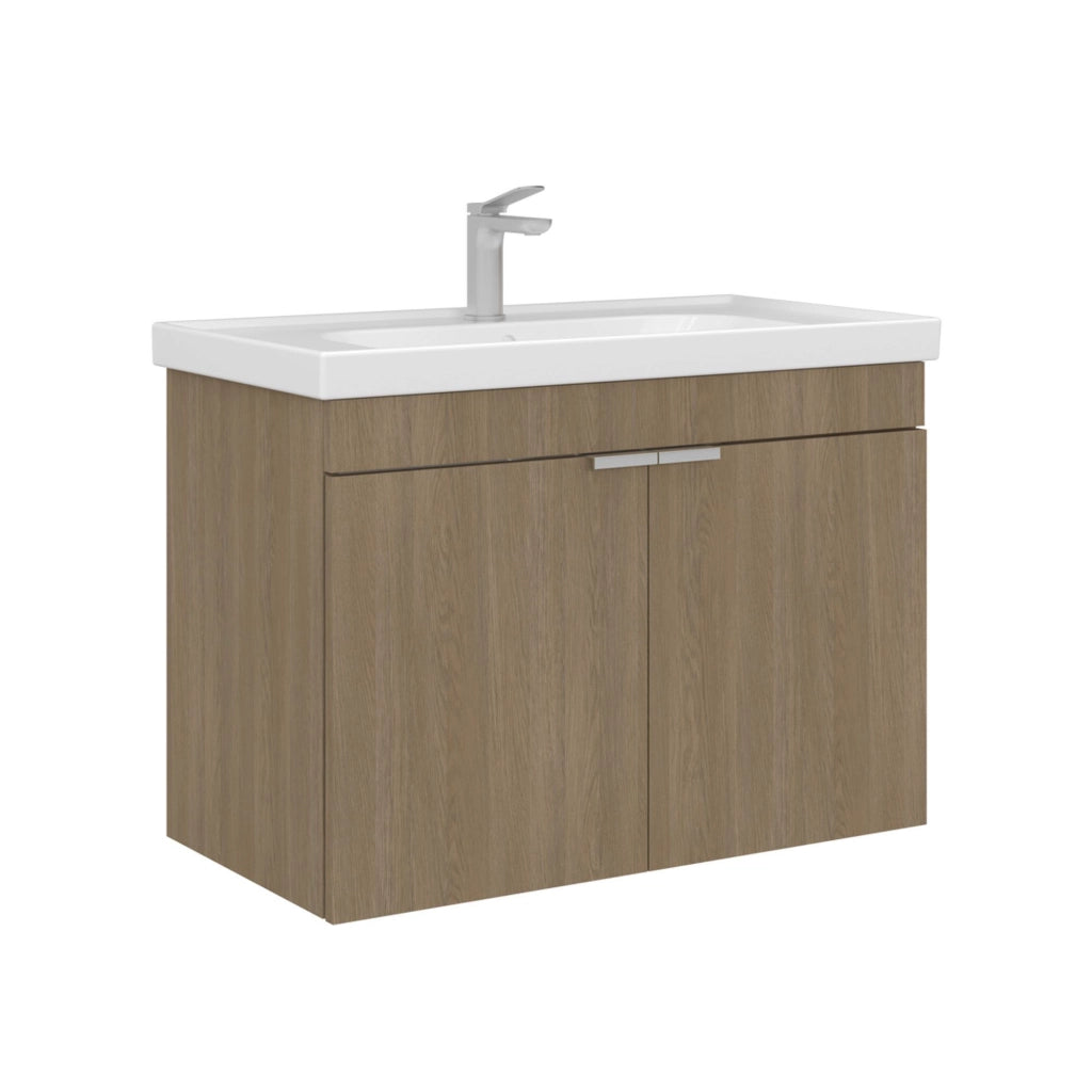 Mobile lavabo "Desna 80" - 80 x 45 x 58 cm - Rovere Sonomo