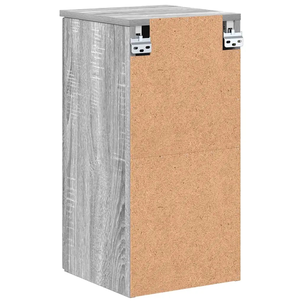 Mobile da Bagno con porta Grigio Sonoma 30 x 31,5 x 61 cm