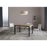 Tavolo allungabile 120/380x90 cm Everyday telaio Antracite - Tortora
