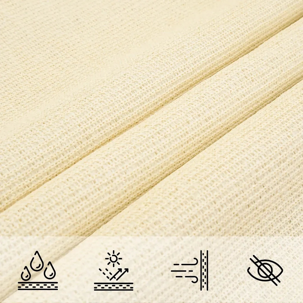 Vela Parasole 160 g/m² Crema 5x7 m in HDPE 311192