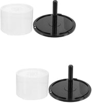 Supporto per Dischi CD e DVD con Capacità 100 Dischi - Ospita CD e DVD - Contenitore per DVD vuoto - Translucido - Plastico - Robusto - Supporto per CD