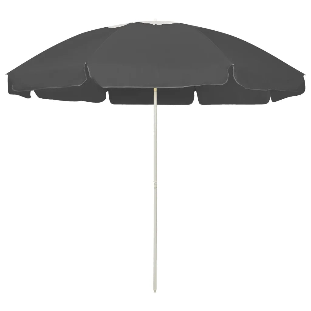 Ombrellone da Spiaggia Antracite 240 cm  cod mxl 23394