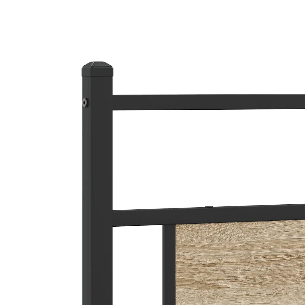 Giroletto senza Materasso Rovere Sonoma 193x201cm in Truciolato 4106798
