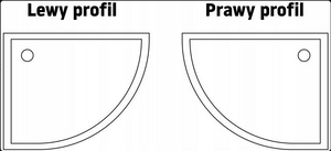 Cabina Doccia Rea Look Black 80x100 + Piatto Doccia Look White sinistra