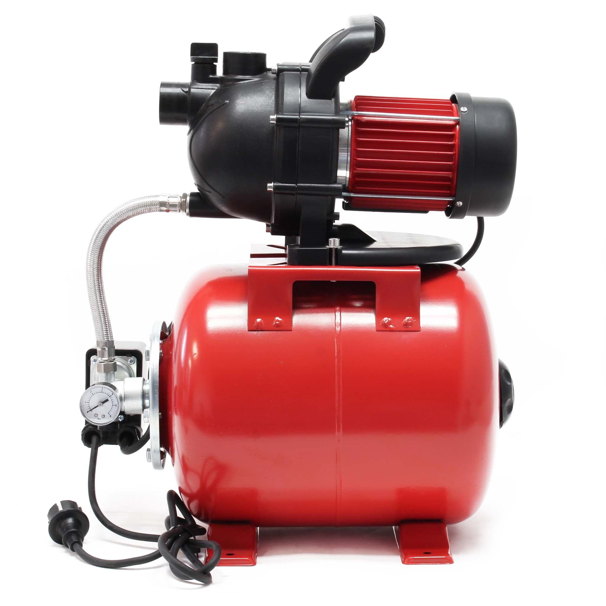 Pompa autoclave uso domestico 1000W 3500l/h Elettropompa da giardino con pressostato e manometro