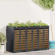 Contenitore per Rifiuti per 3 Bidoni 340 x 77.5 x 115.5 cm