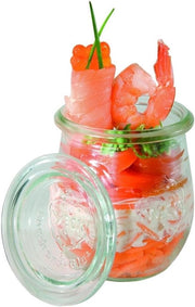Set di 12 vasi in vetro - contenitore decorativo - 220 ml - forma di tulipano