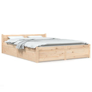 Letto matrimoniale | Letto per adulti | Giroletto con Cassetti 135x190 cm Double