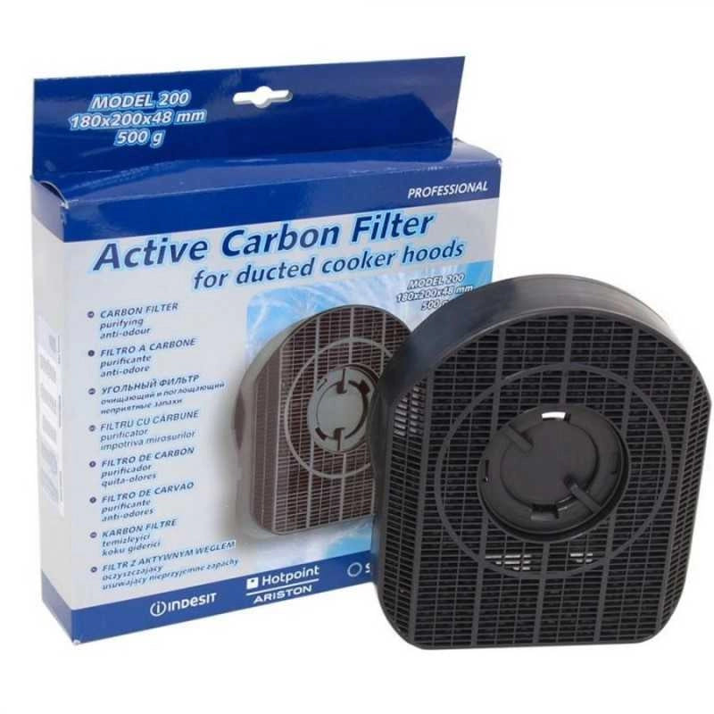 Filtro CARBONI ATTIVI Cappa Elica 200 200 X180 X 48 mm Hotpoint Ariston - Ariston Indesit
