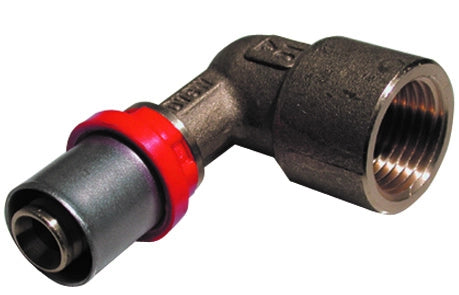 RACCORDO PRESS CURVO FEMMINA PER MULTISTRATO- 3/4 x 20- TIEMM- pezzi 1