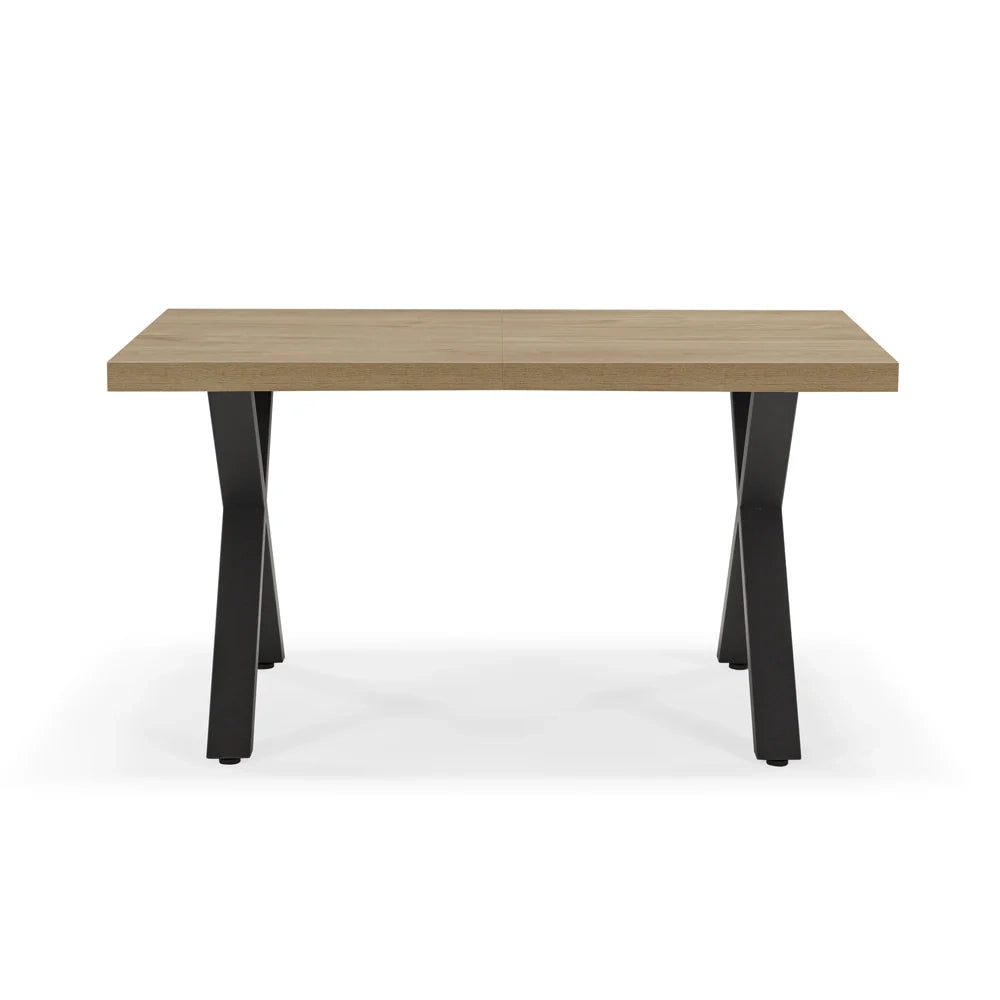 Tavolo allungabile da pranzo Noce Nodato 145x85 MADE IN ITALY modello PABLO fino a 195 CM per sala da pranzo, cucina e soggiorno, design moderno con top in melaminico