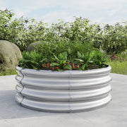 Letto da giardino - Xylo - Galvanizzato argento