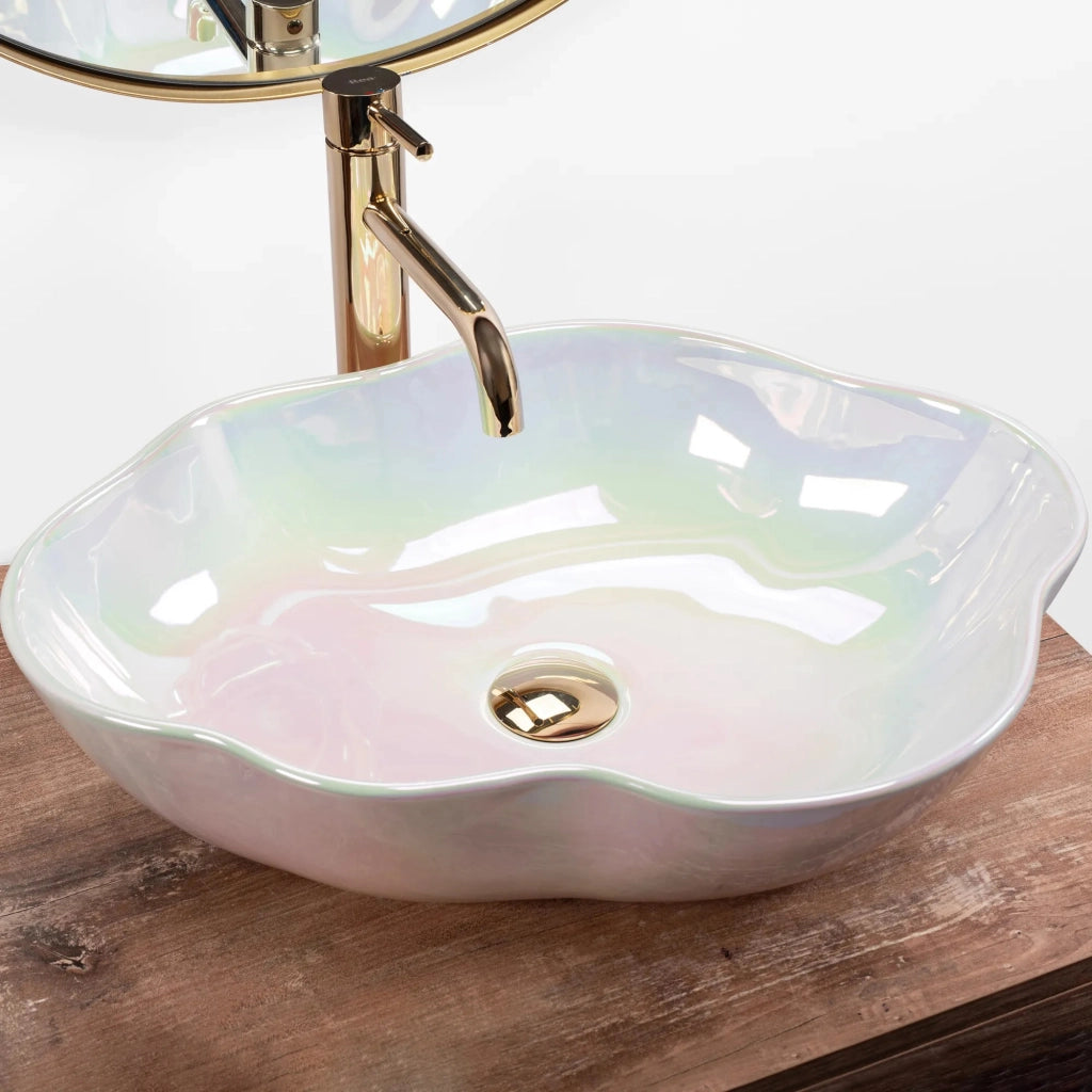 Lavabo Da Appoggio Rea Akoya Pearl