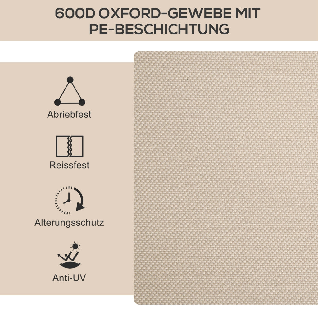 Sedia da giardino pieghevole ¨C zephmum ¨C acciaio, effetto legno, kaki