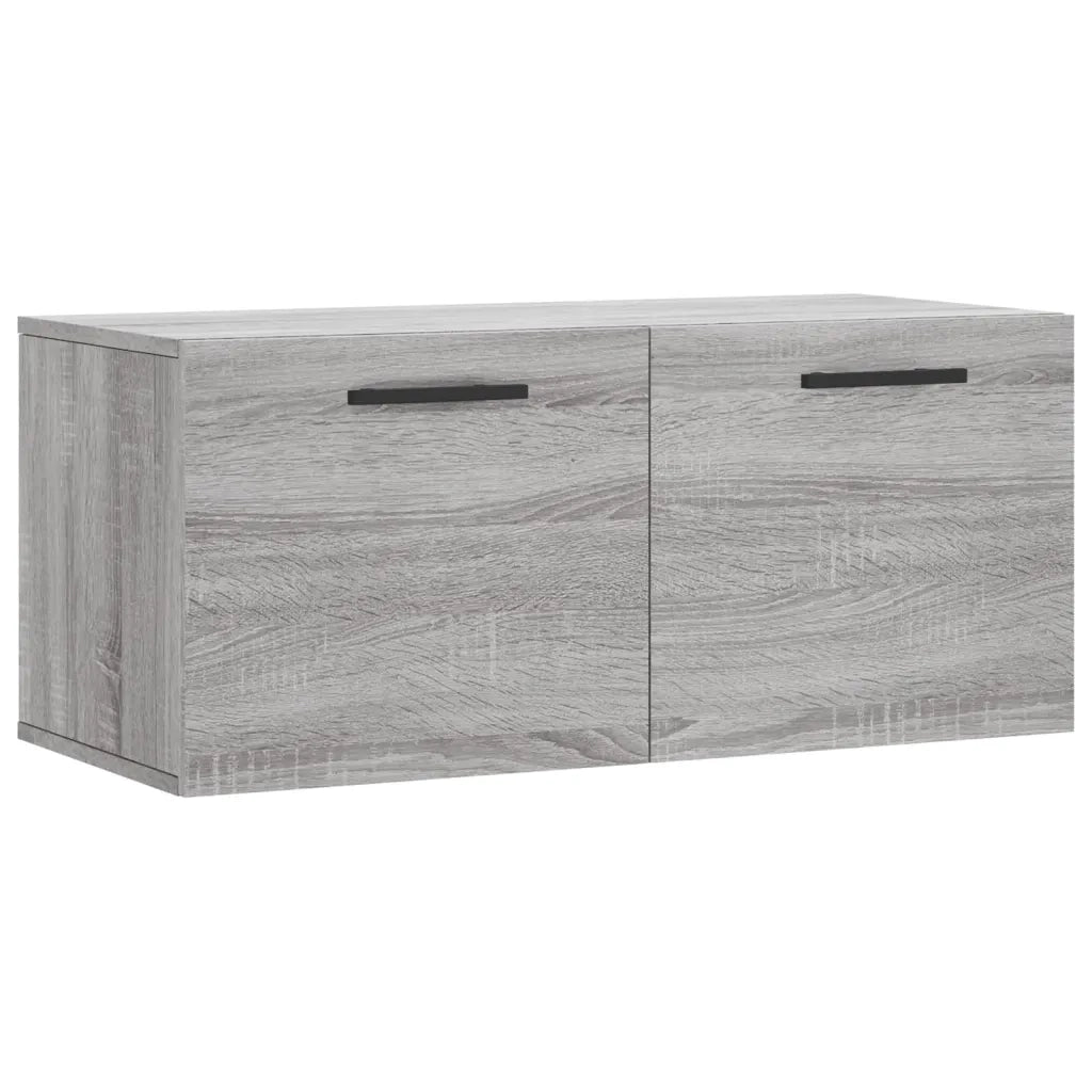 Armadietto a Muro | Mobile a Parete Grigio Sonoma 80x36,5x35cm in Legno Multistrato