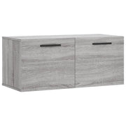 Armadietto a Muro | Mobile a Parete Grigio Sonoma 80x36,5x35cm in Legno Multistrato