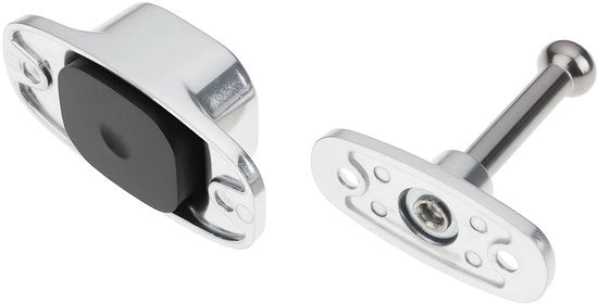 Sostegno portaoggetti grande piede alto - Stopper porta per camper - Buffer porta per rimorchio - Fermo porta per porte di capannone - Lame in gomma/lega di alluminio - Supporto robusto 3,1x7x0,7 pollici