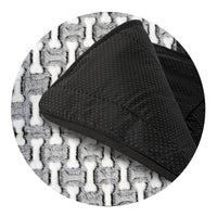 AIO FACTORY 100x70 cm Tappetino per cuccia per cani personalizzabile grigio impermeabile ossa