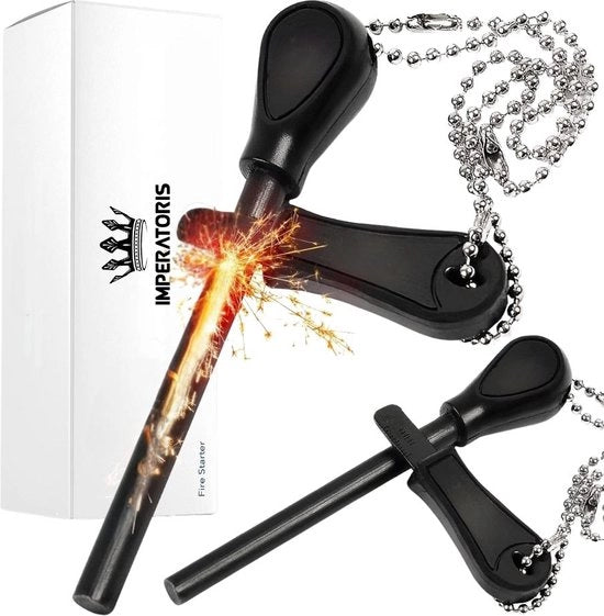 Kit di sopravvivenza per campeggio e outdoor - 2 pezzi - 12,7 cm - 15.000 accensioni