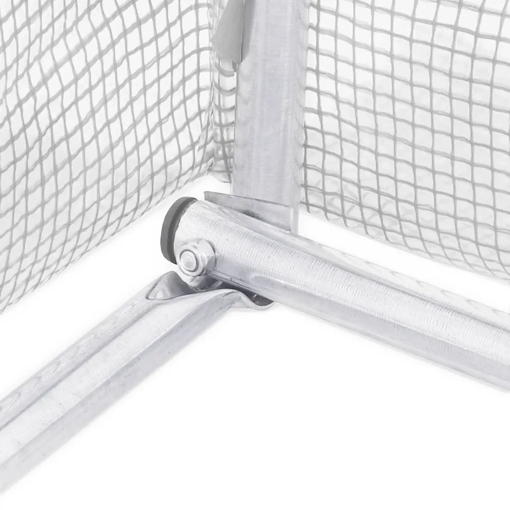 Serra con Telaio in Acciaio Bianco 80 m² 20x4x2 m 3188080