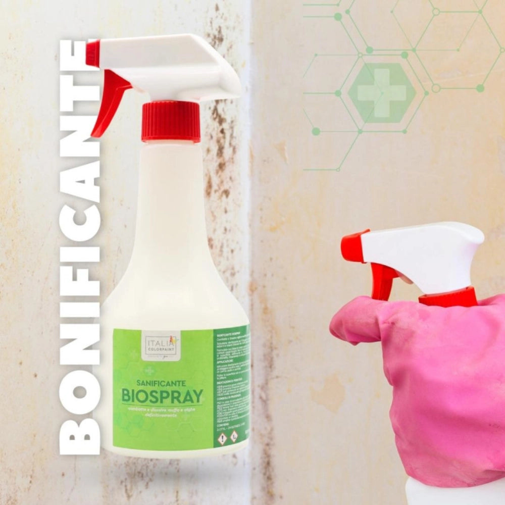Biospray soluzione bonificante igienizzante antimuffa per pareti 0,5 litri