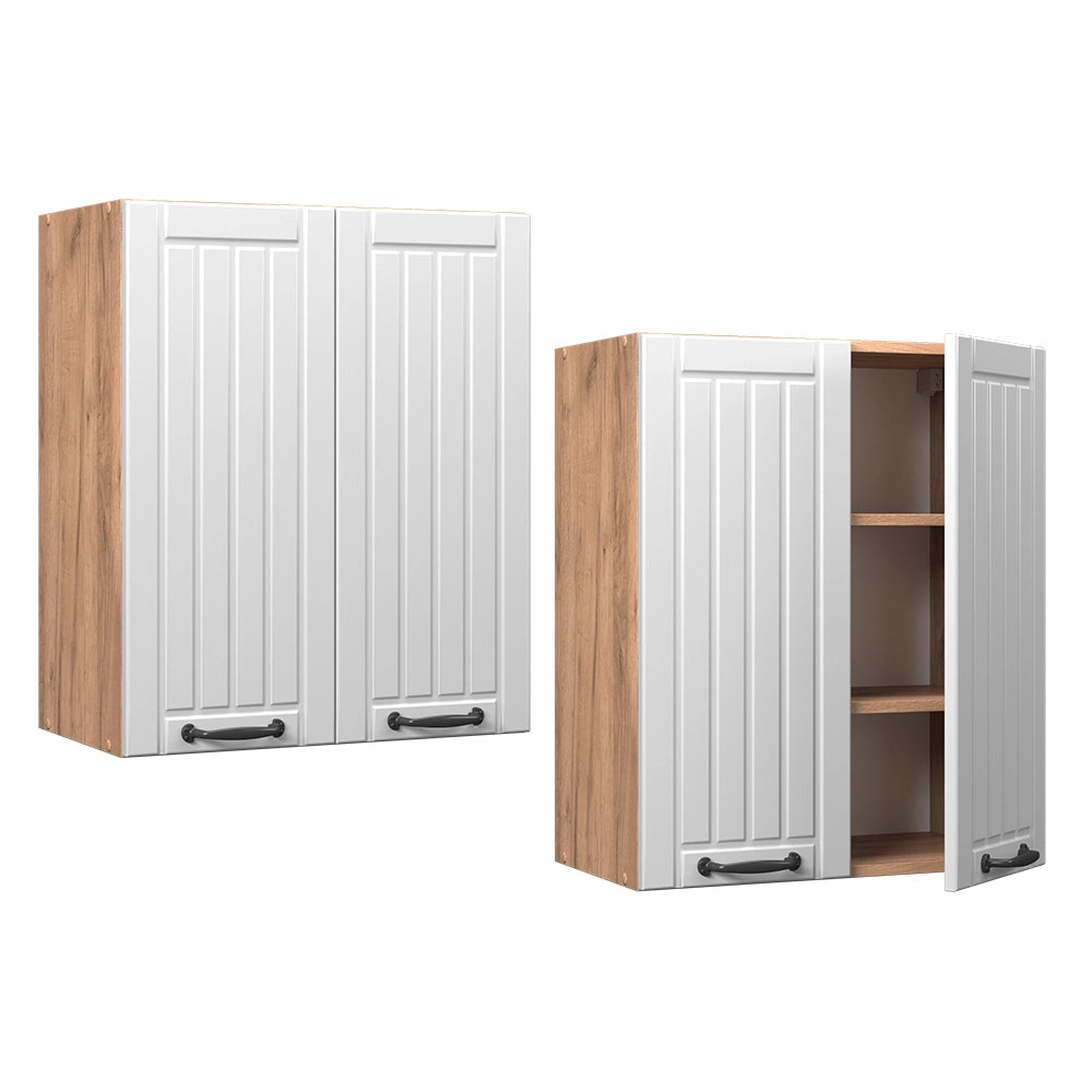 Vicco Pensile da cucina Bianco casa di campagna 60 cm