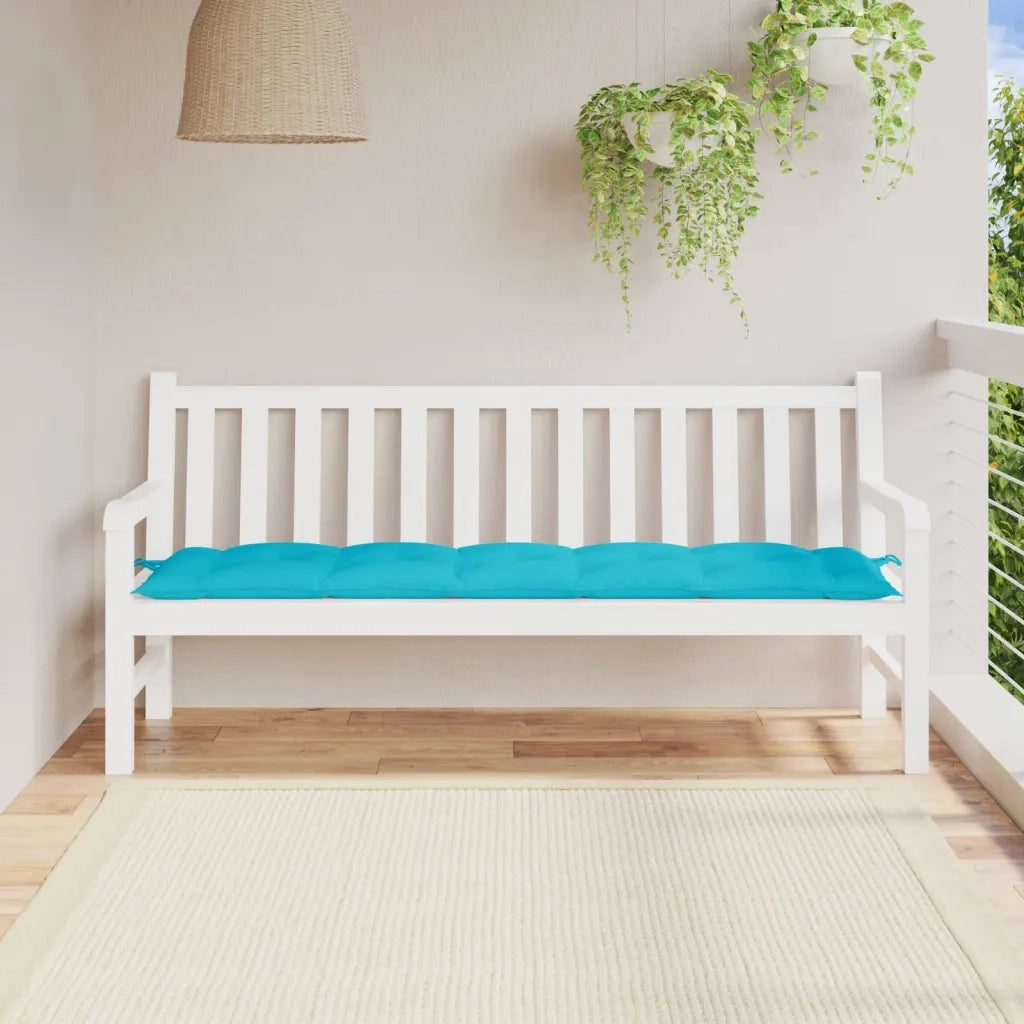 Cuscino per Panca-Cuscini per panchina Turchese 180x50x7 cm in Tessuto Oxford