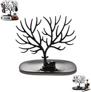 Organizzatore di gioielli decorativi - Otre per collana e bracciale - Supporto per collane e bracciali leggero in plastica - Dimensioni: 25 x 22,5 x 14,5 cm - Otre per gioielli