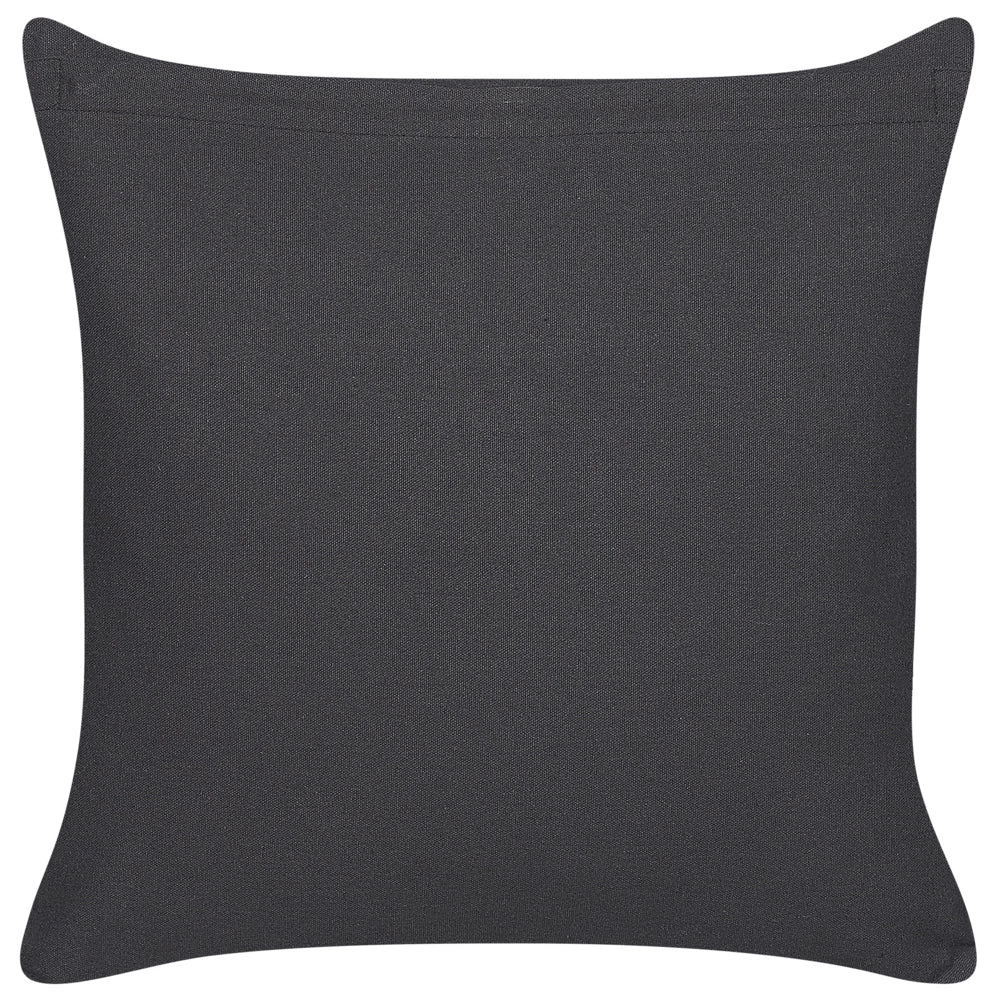 Cuscino decorativo cotone bianco e nero 45 x 45 cm motivo geometrico stampa blocchi stile boho accessori