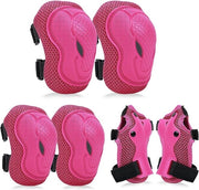 Set di Protezione per Bambini - Set di Protezione per Bambini - Attività all'Aperto - 6 pezzi - Età 3-8 anni - Rosa