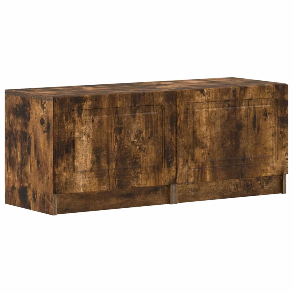 Mobile TV LED a 5 pezzi Rovere Fumo Legno ingegnerizzato 3417007
