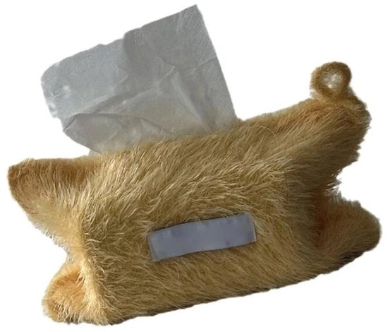 Tissue box decorativo, contenitore per tessuti, servizio elegante per il tavolo da ufficio - giallo canarino