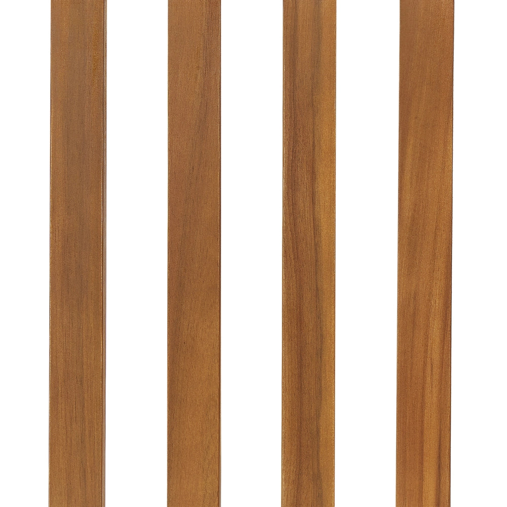 Sedia a dondolo in legno di acacia chiaro stile retrò classico interno esterno