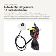 Kit di Rilevamento Retrocamera - Visore HD 170° - Visore Notturno - Adattatore Universale - Parcoautomobile - Sicuro Parcheggio