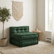 Divano Componibile Verde 70x70x54 in Tessuto 4019034