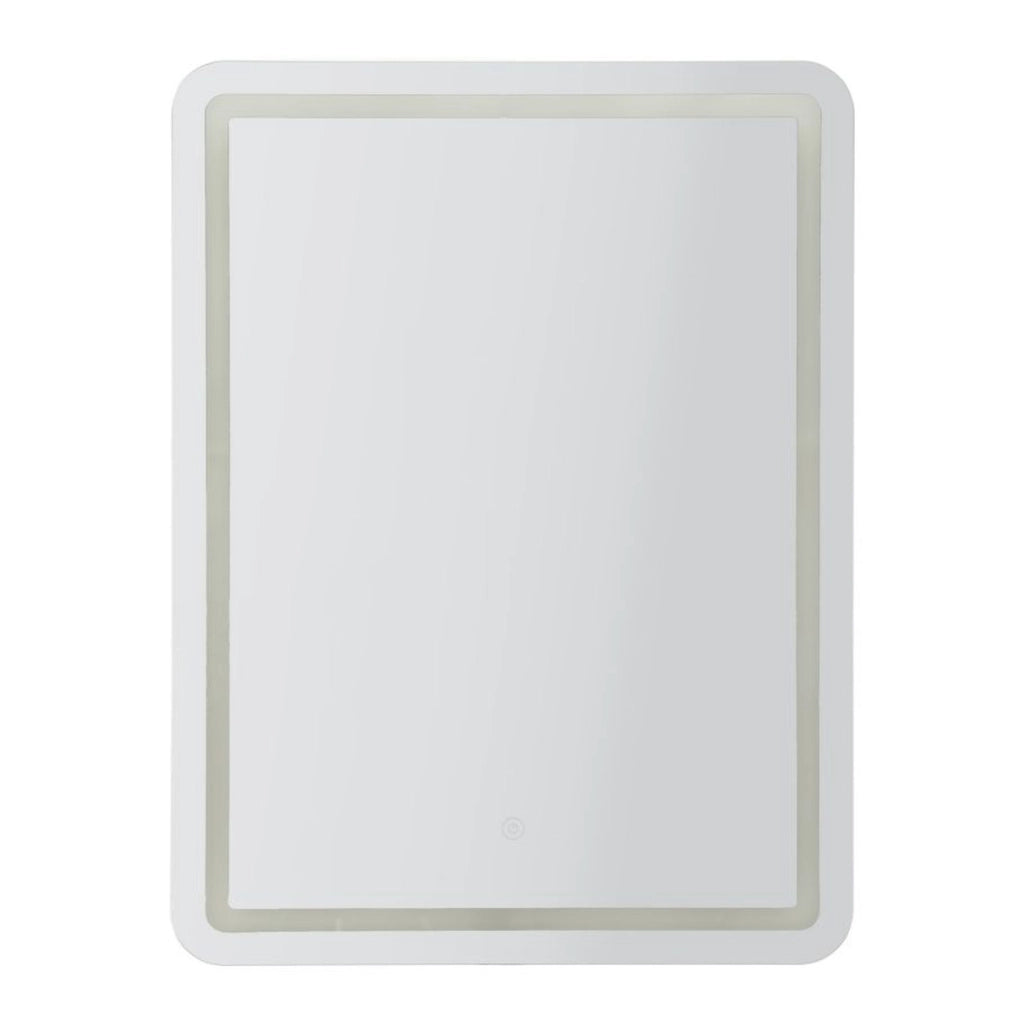 Specchio con LED VKH1058, Argento, Vetro, 60x3,5x80 cm