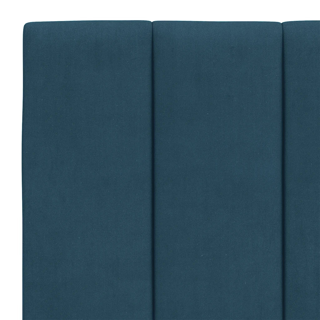 Giroletto senza Materasso Hanko Blu 140x190 cm in Velluto 3207847