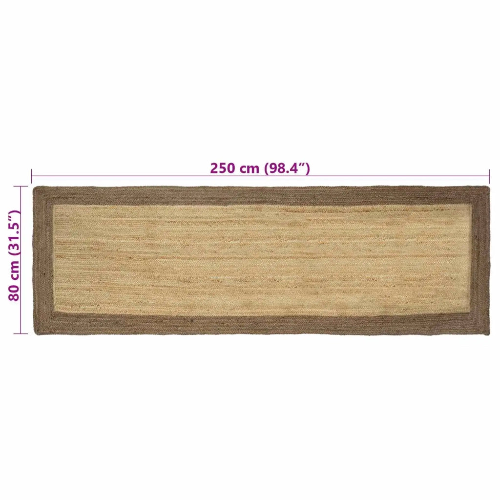 Tappeti per area Grigio 80 x 250 cm Juta
