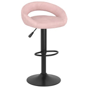 vidaXL Sgabelli da Bar 2 pz Rosa in Velluto