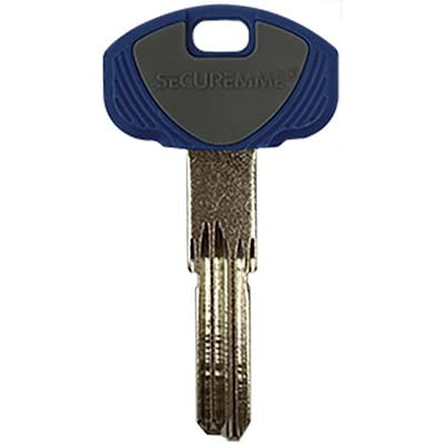 CHIAVE PUNZONATA SECUREMME EVO K1 ORIGINALE - OTTONE NICHELATO- 5 pezzi
